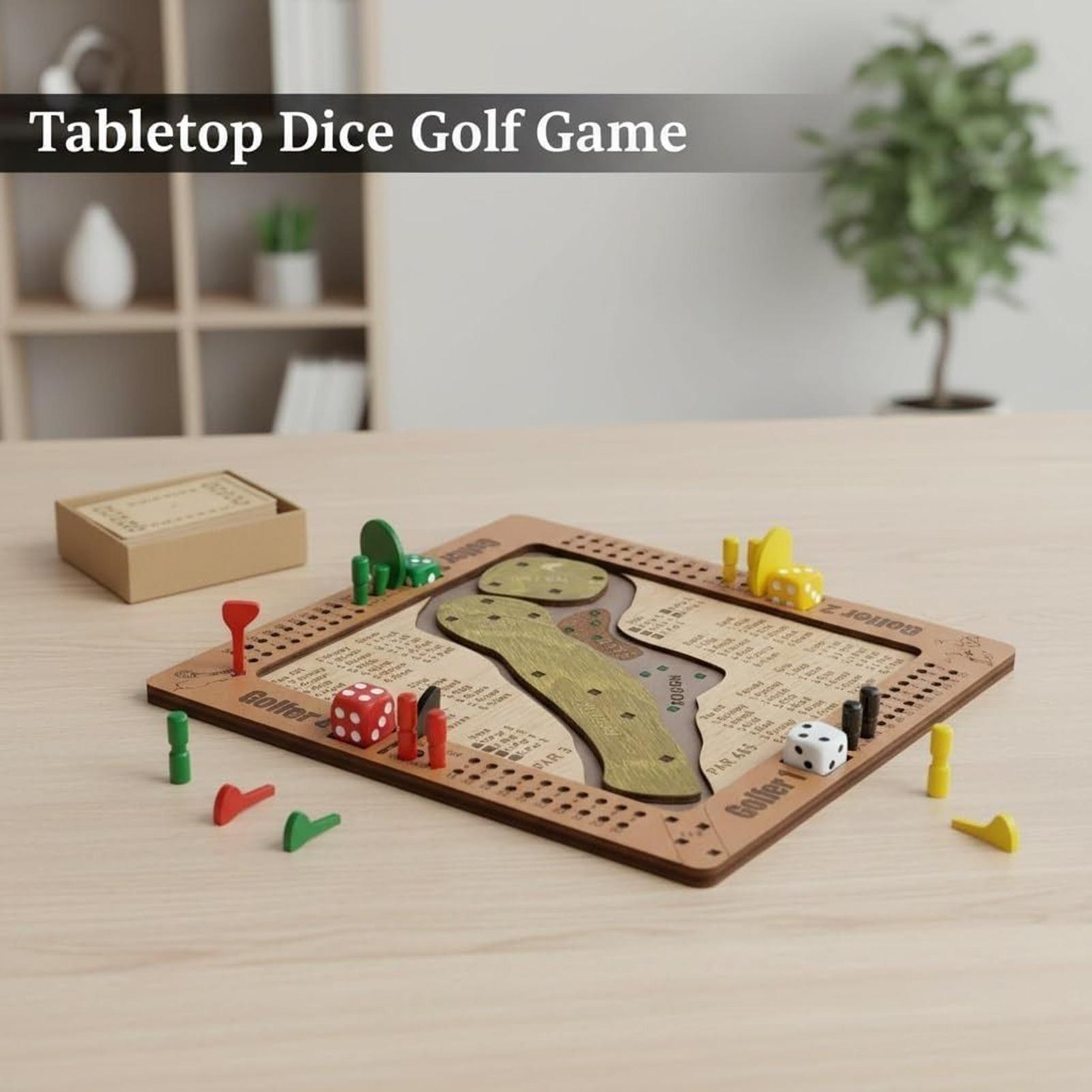 Permainan Dadu Golf Kayu, Main - Party Games Entertainer ulasan dan harga