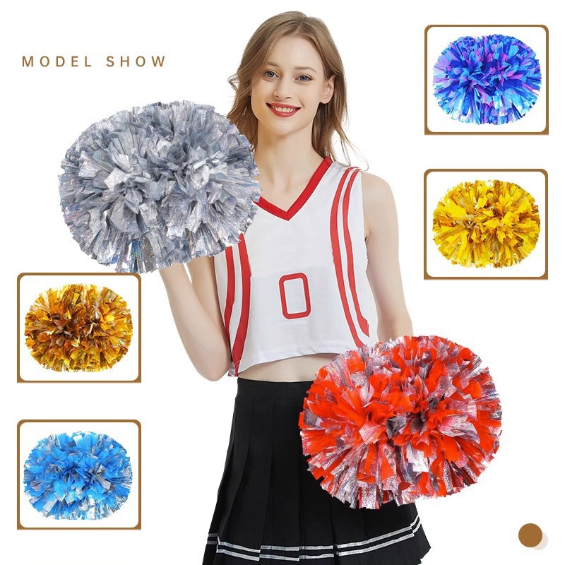 2 buah cheerleader Pom-Pom per - Party Games Competition ulasan dan harga