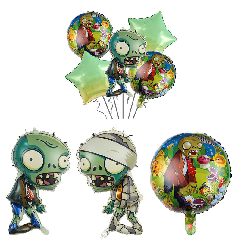 Set Balon Foil Aluminium Plant - Zombie Party Games ulasan dan harga