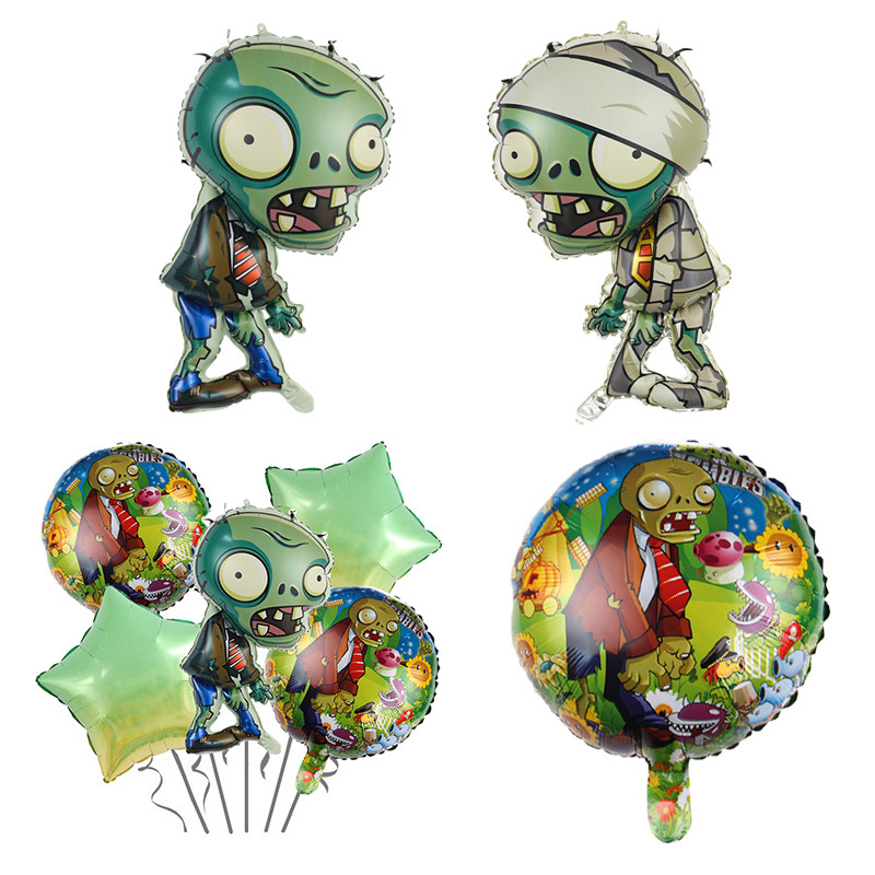 Set Balon Foil Aluminium Plant - Zombie Party Games ulasan dan harga