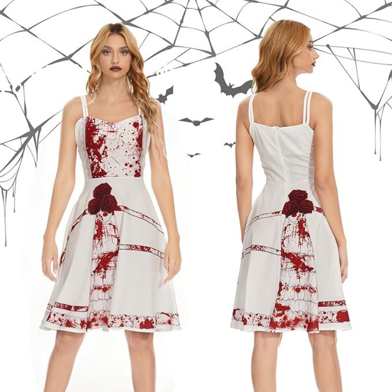 Kostum Halloween Hantu, Gaun S - Zombie Party Games ulasan dan harga