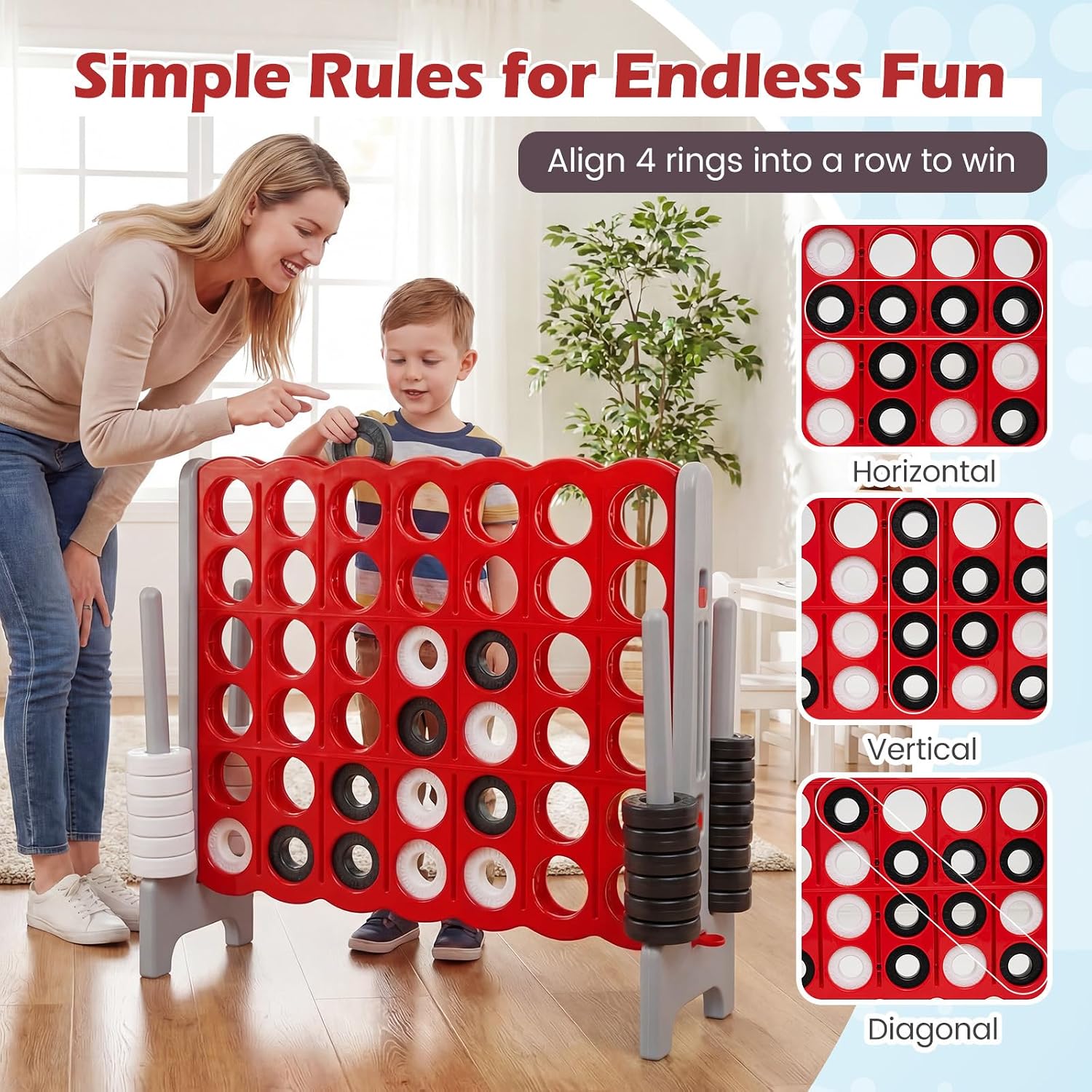 Set Permainan Jumbo 4-to-Score - Quick Games Party ulasan dan harga