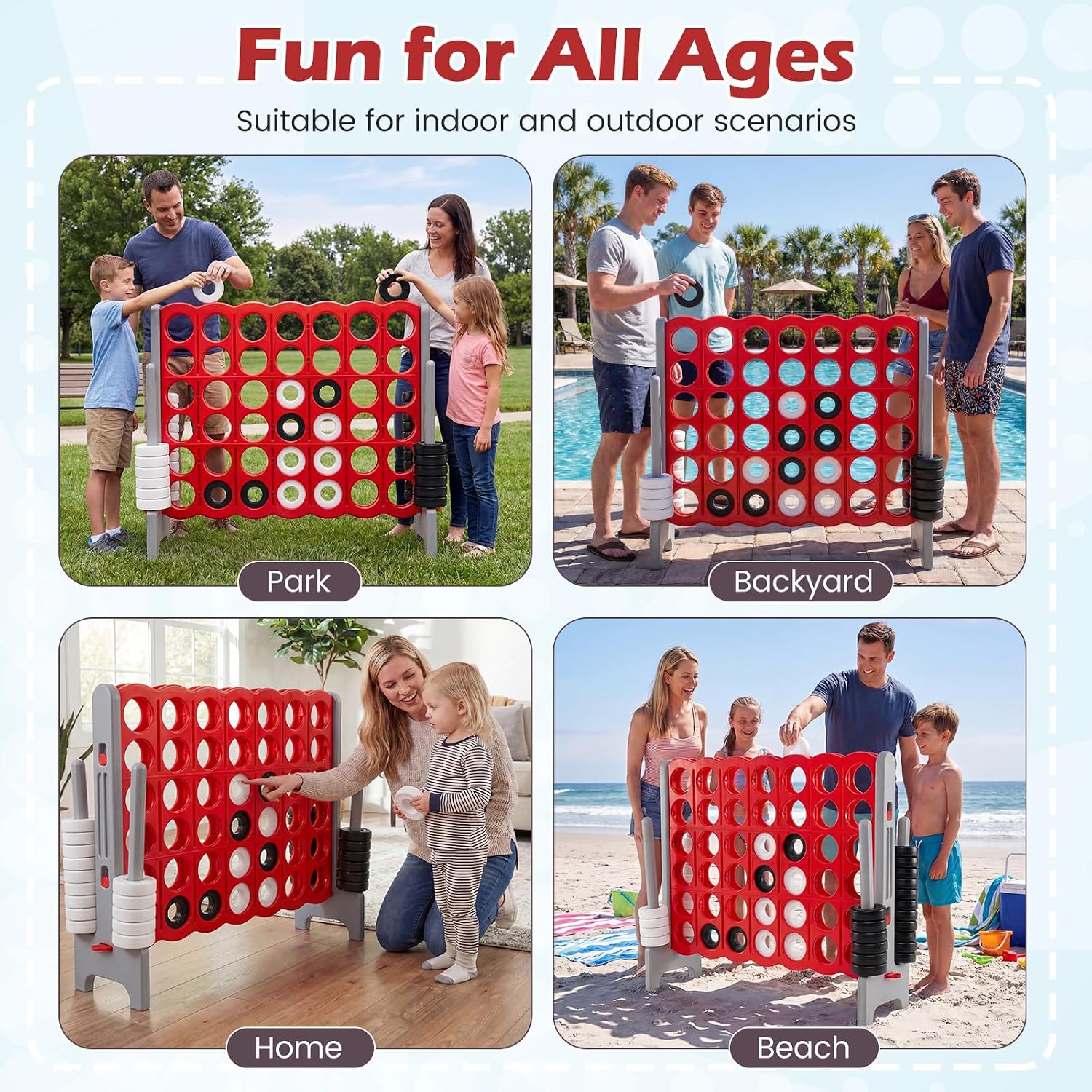 Set Permainan Jumbo 4-to-Score - Quick Games Party ulasan dan harga