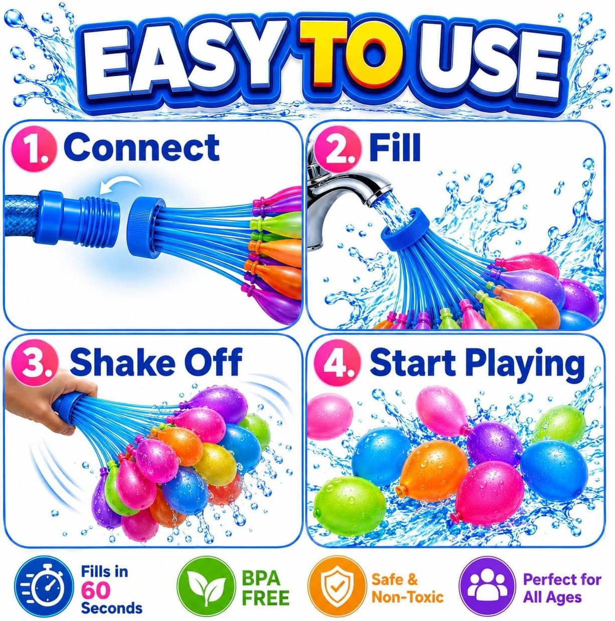 Balon Air Isi Cepat & Menutup  - Quick Games Party ulasan dan harga