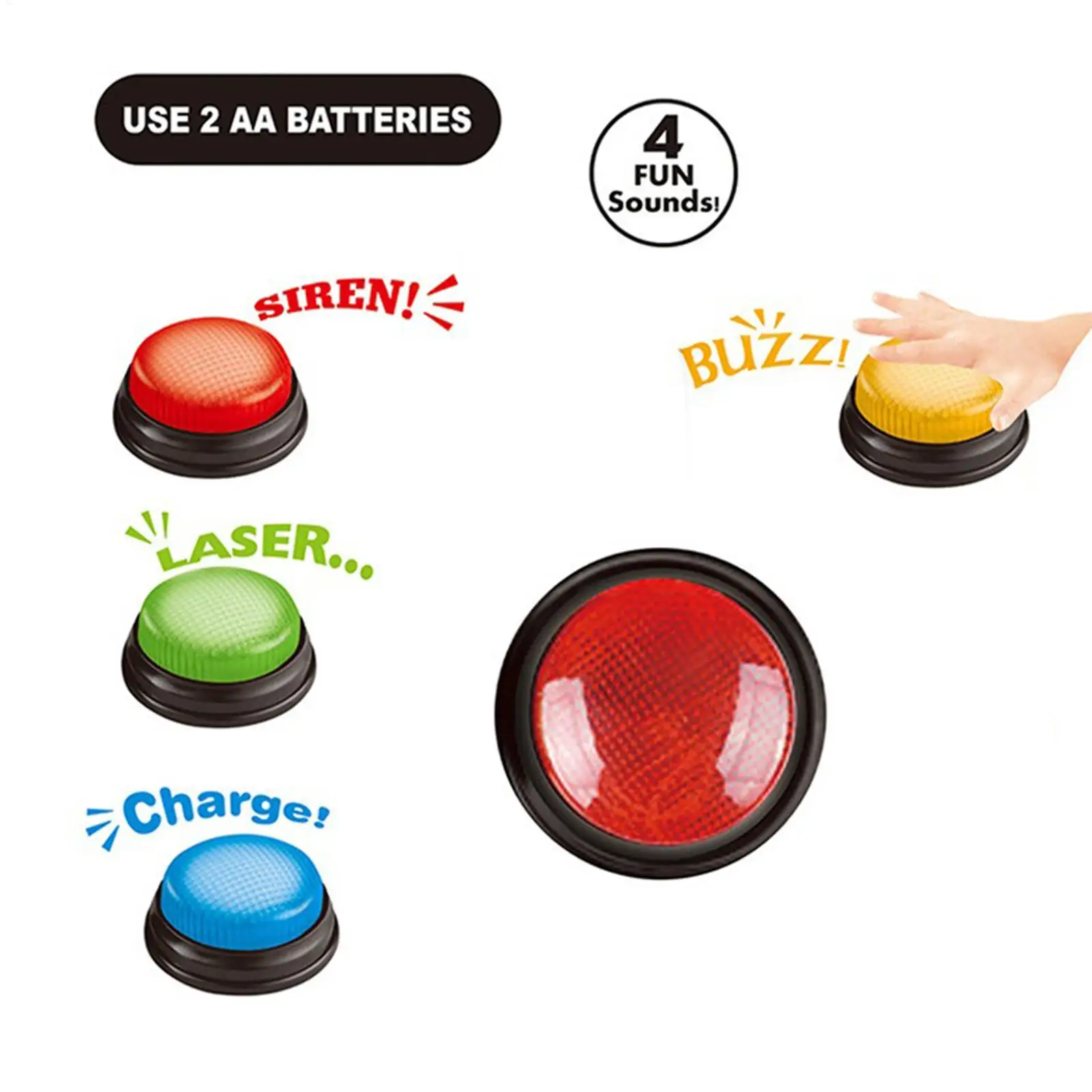 Tombol Jawaban Cepat 4-Piece G - Quick Games Party ulasan dan harga